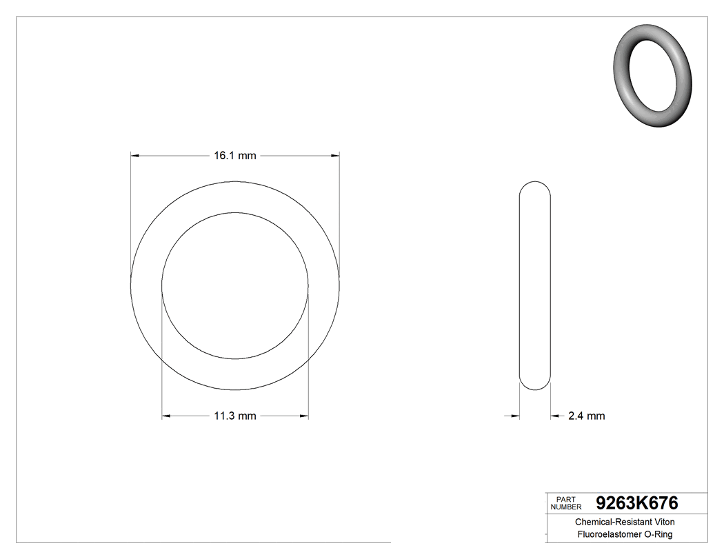 Technical drawing - 9263K676